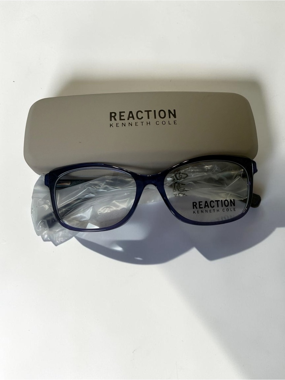 NEW Kenneth Cole Reaction Blue Cat Eye Eyeglass Frames Optical